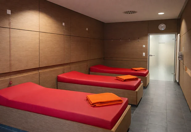 Ruheraum der Sauna der Kirnitzschtal-Klinik Bad Schandau